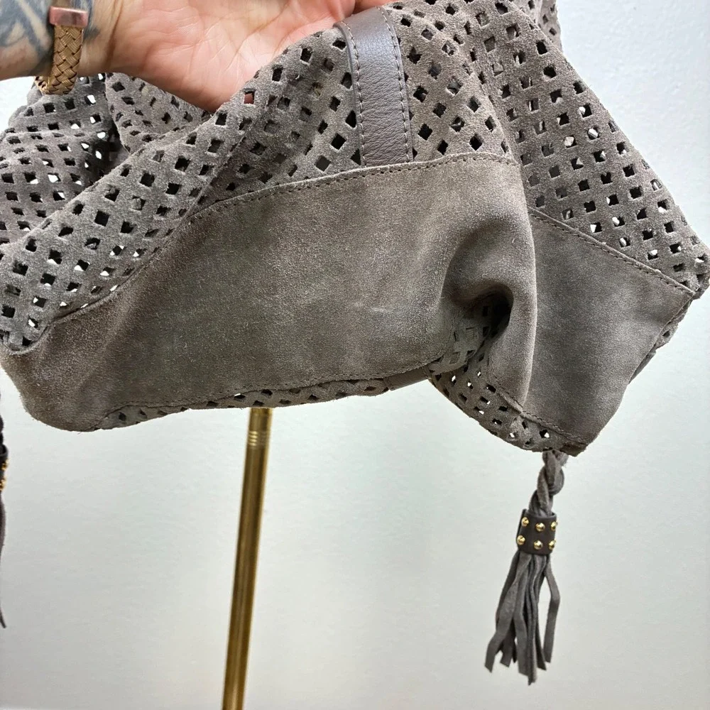 Hotel Particulier Italy Suede Bag Oversized Slouchy Genuine Leather Boho Luxury